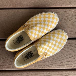 Vans Checkerboard Classic Slip-On Flax/True-White
